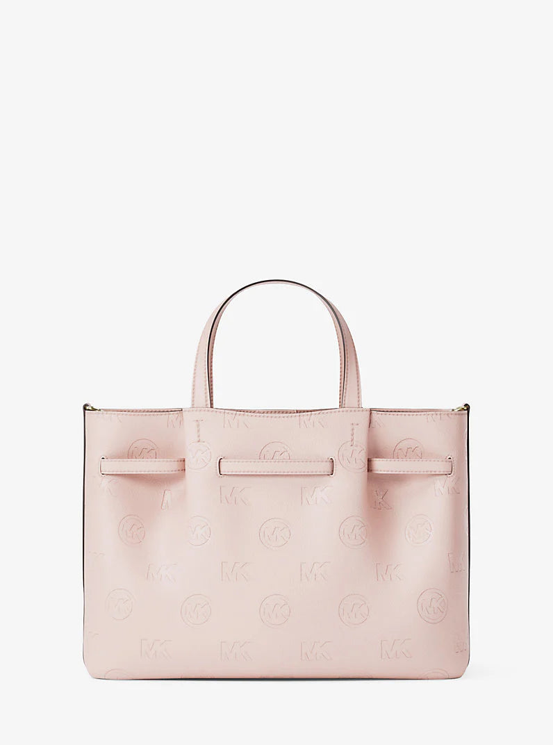 Michael Kors Carson Medium Logo Debossed Satchel Bag