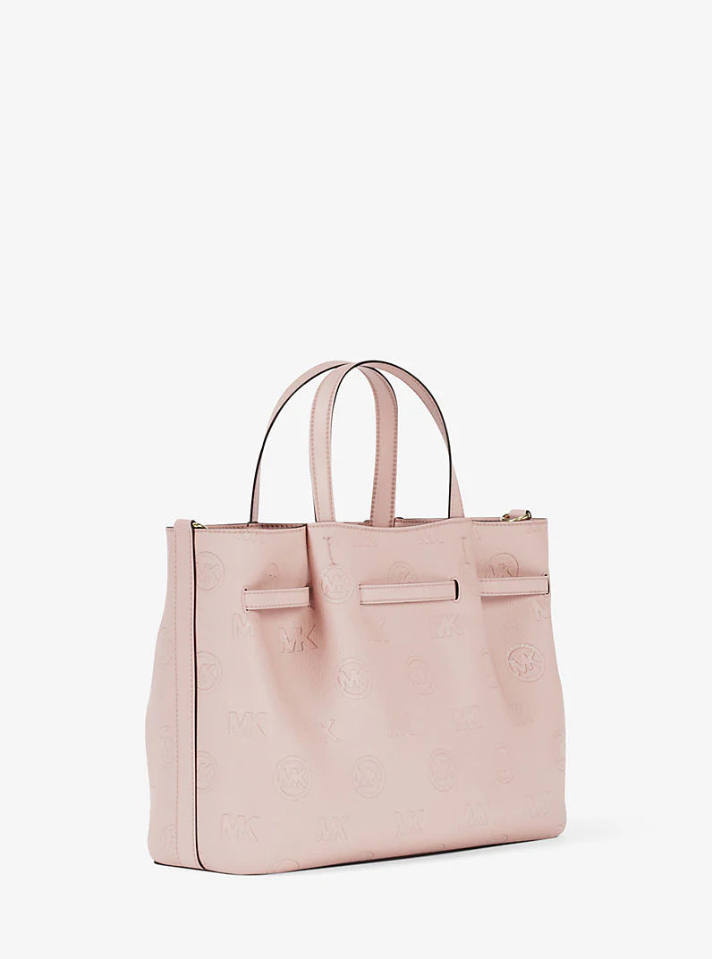 Michael Kors Carson Medium Logo Debossed Satchel Bag