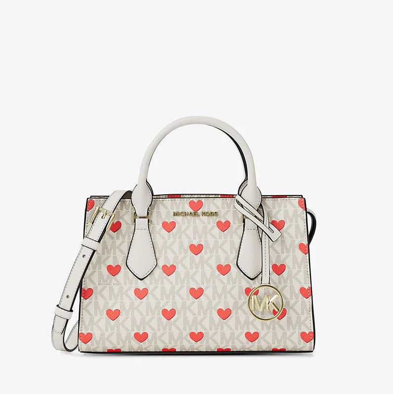Michael Kors Sheila Small Embellished Signature Logo Satchel Bag