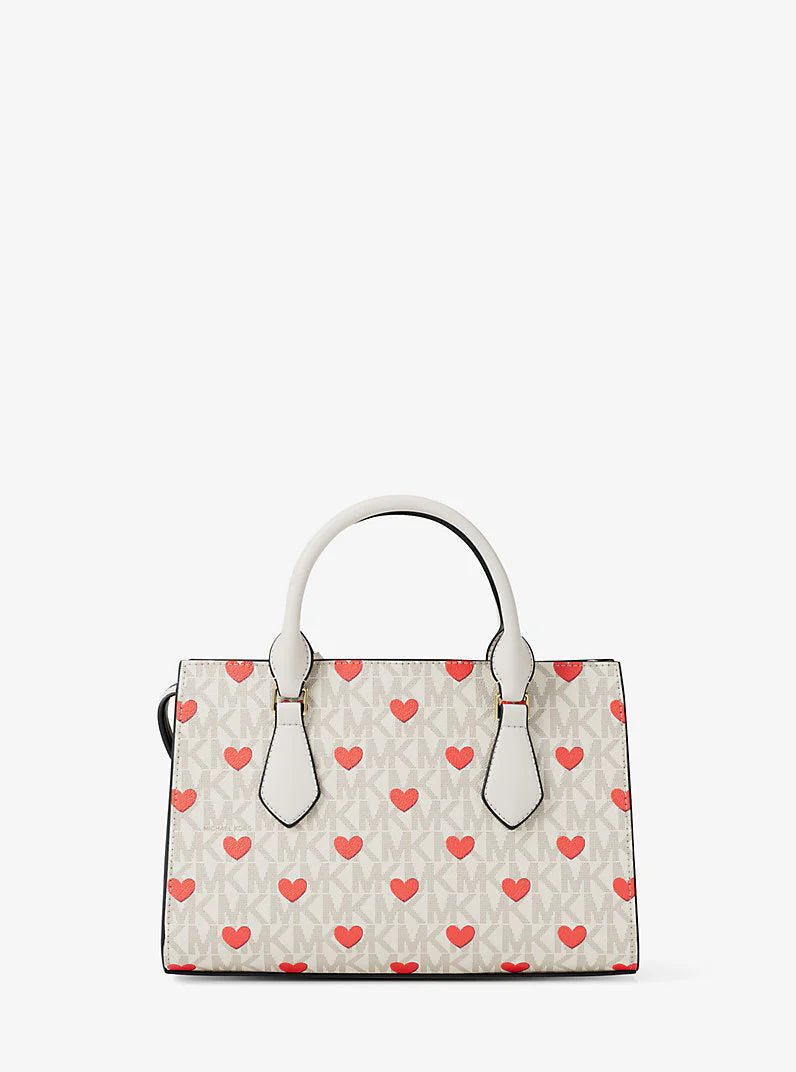 Michael Kors Sheila Small Embellished Signature Logo Satchel Bag