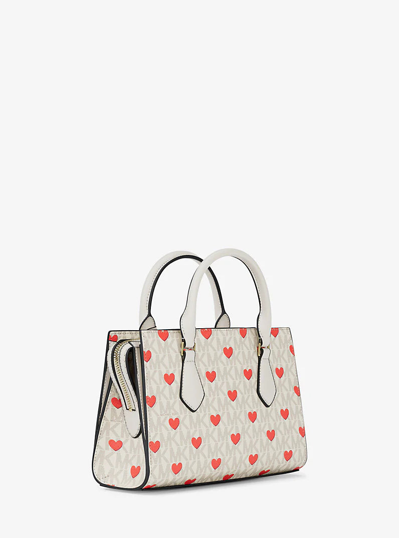 Michael Kors Sheila Small Embellished Signature Logo Satchel Bag