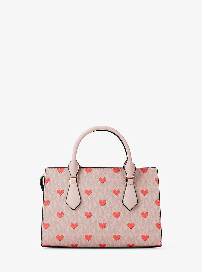 Michael Kors Sheila Small Embellished Signature Logo Satchel Bag