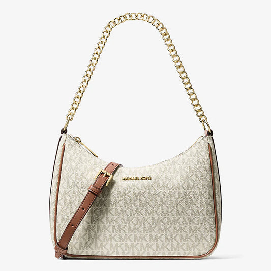Michael Kors Jet Set Travel Large Signature Logo Convertible Crossbody Bag