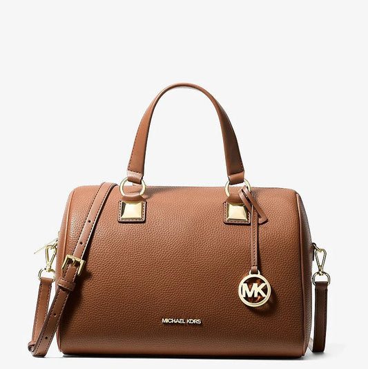 Michael Kors Grayson Medium Pebbled Leather Duffel Bag