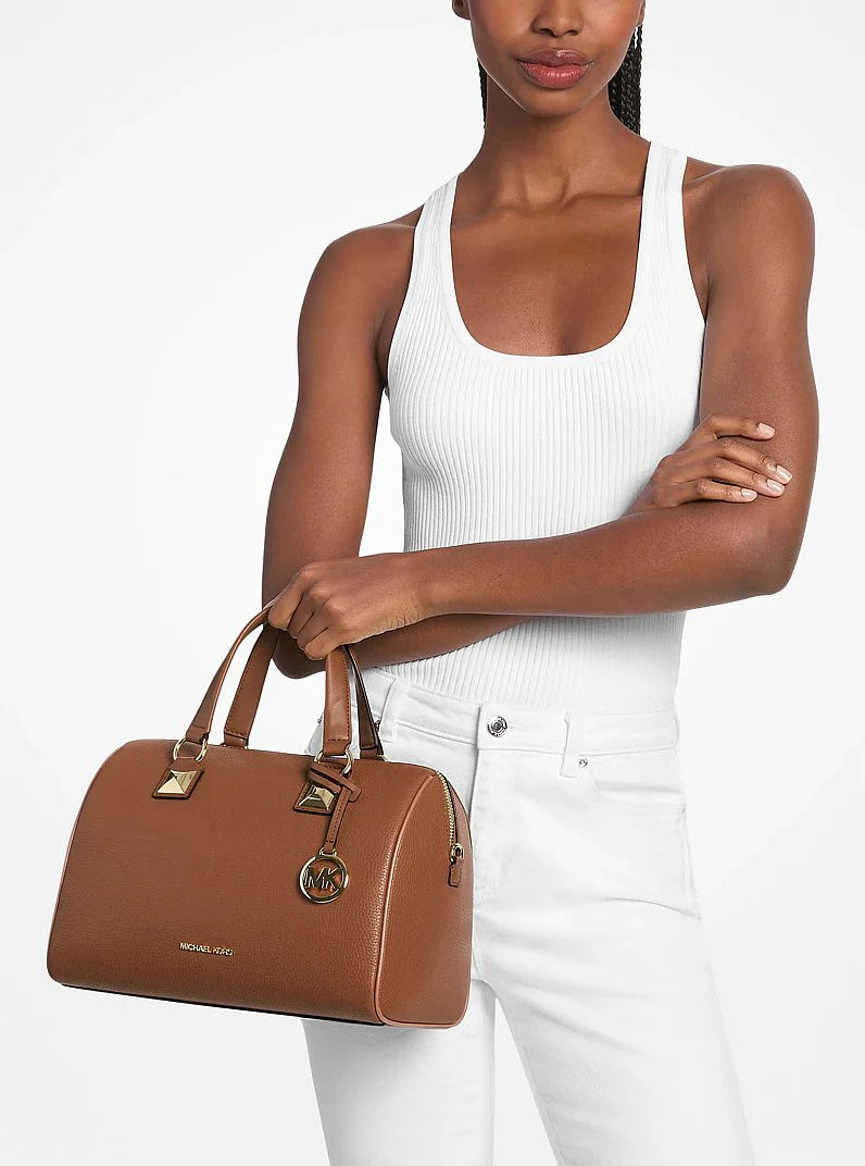 Michael Kors Grayson Medium Pebbled Leather Duffel Bag