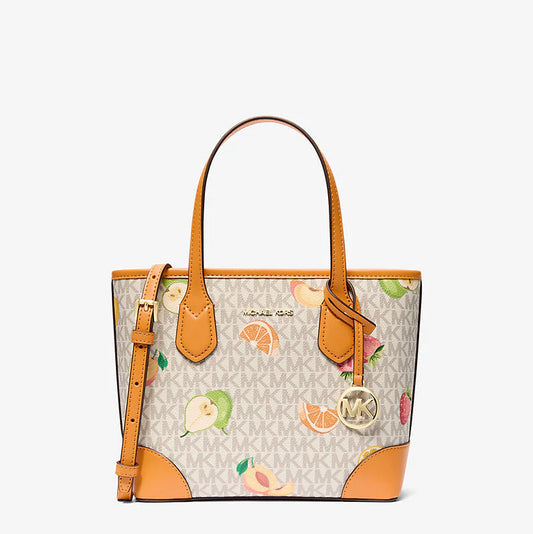 Michael Kors Eva Extra-Small Printed Signature Logo Convertible Tote Bag
