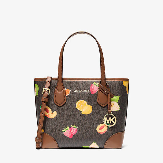 Michael Kors Eva Extra-Small Printed Signature Logo Convertible Tote Bag