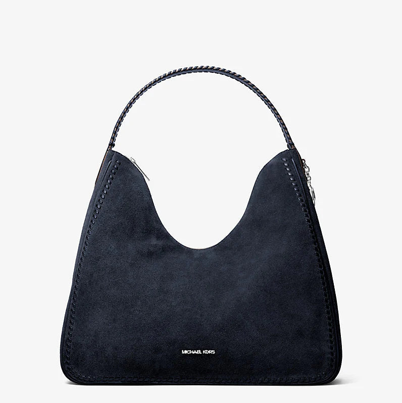 Michael Kors Nayla Medium Suede Hobo Shoulder Bag