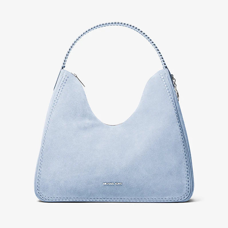Michael Kors Nayla Medium Suede Hobo Shoulder Bag