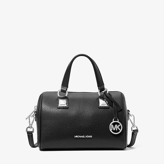 Michael Kors Grayson Small Pebbled Leather Duffel Crossbody Bag