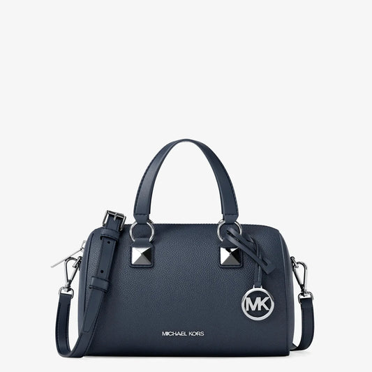 Michael Kors Grayson Small Pebbled Leather Duffel Crossbody Bag
