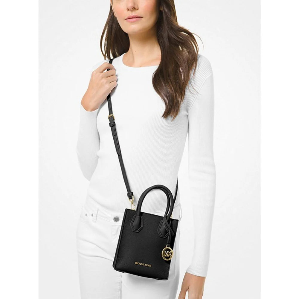 Michael Kors Mercer Extra-Small Pebbled Leather Crossbody Bag