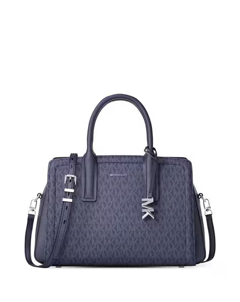 Michael Kors Laila Medium Signature Logo Satchel