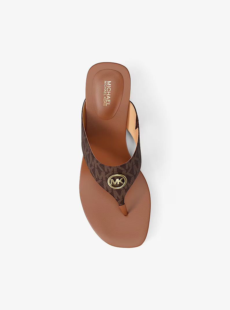 Michael Kors Anneka Signature Logo Thong Sandal