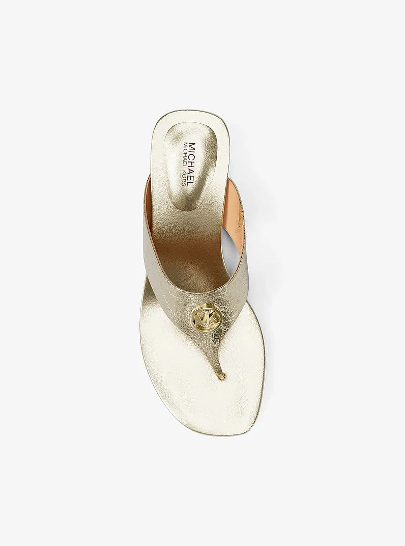Michael Kors Anneka Metallic Thong Sandal