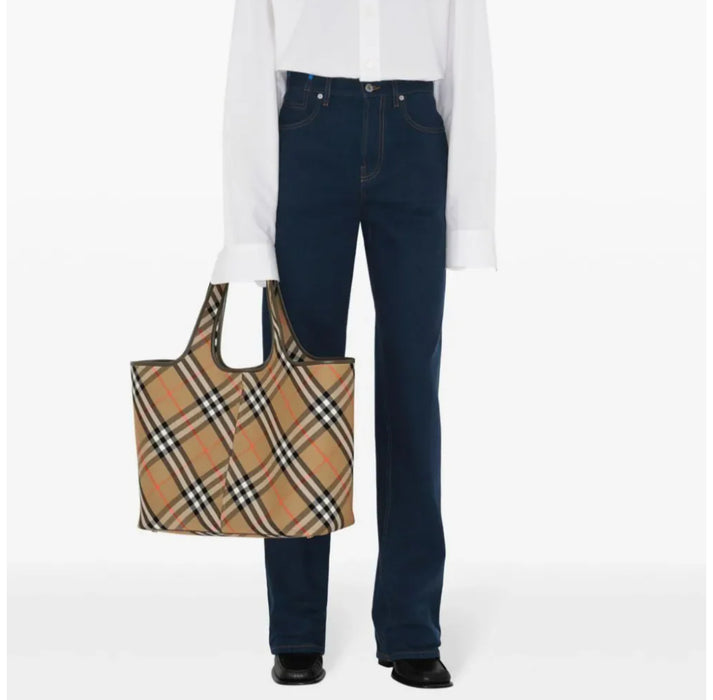 Medium Check Tote