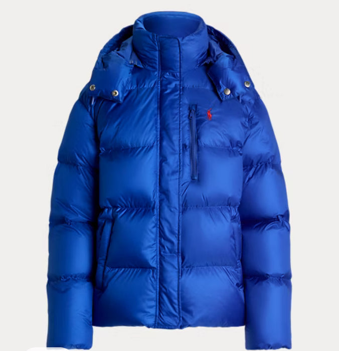 Polo Ralph Lauren Water-Repellent Quilted Down Jacket Irıs Blue