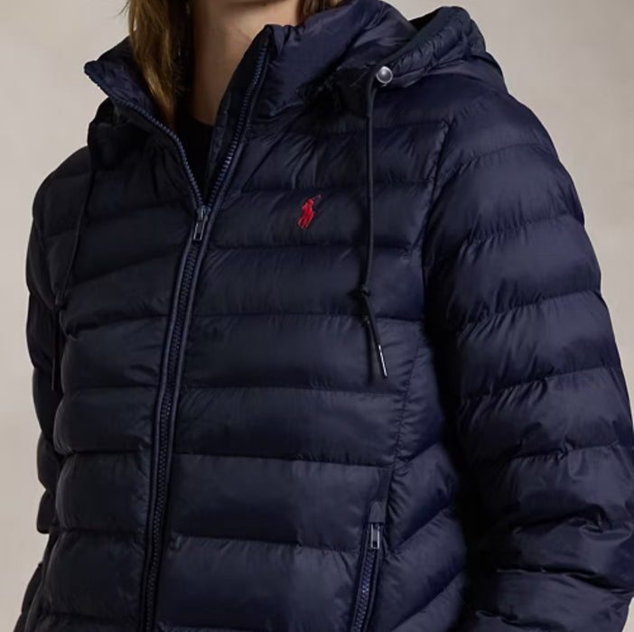 Polo Ralph Lauren Water-Resistant Packable Hooded Jacket Navy