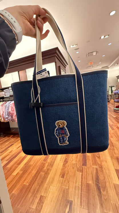 Polo Bear Small Shopper Tote Bag