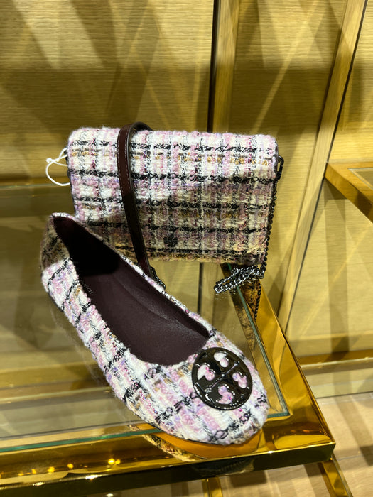 Tory Burch Tweed Flat Ballet