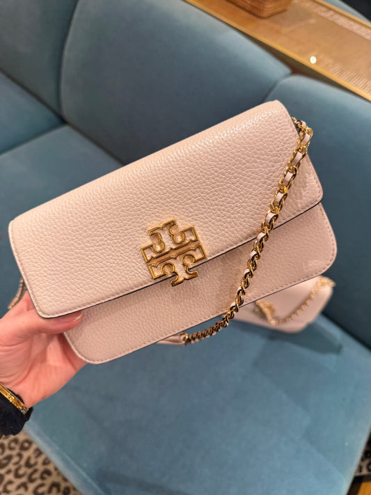 Tory Burch Britten Wristlet Chain Wallet Crossbody