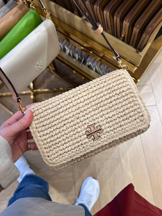 Tory Burch Thea Wallet Crossbody (Raffia)