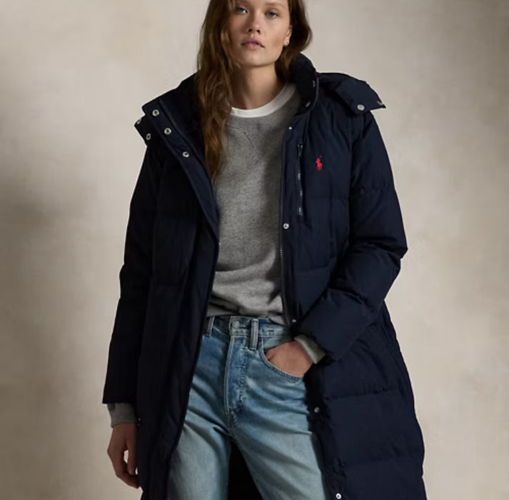 Polo Ralph Lauren Hooded Down Coat Navy