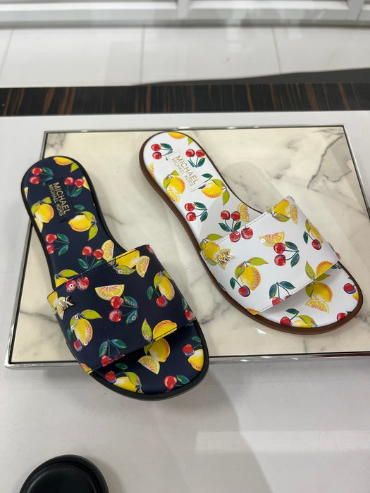 Michael Kors Fruit Pattern Slide