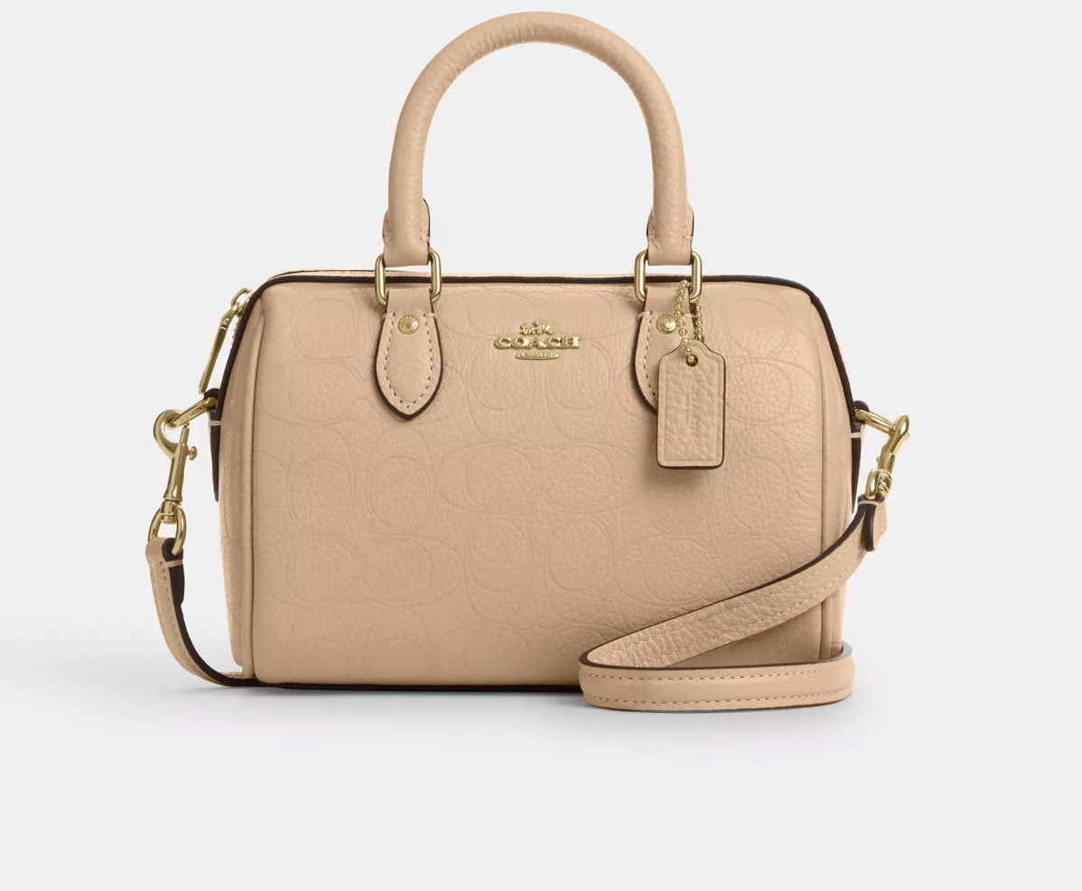 Coach Mini Rowan Crossbody Bag In Signature Leather