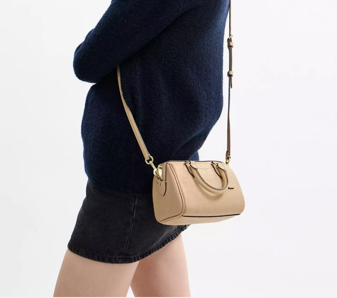 Coach Mini Rowan Crossbody Bag In Signature Leather