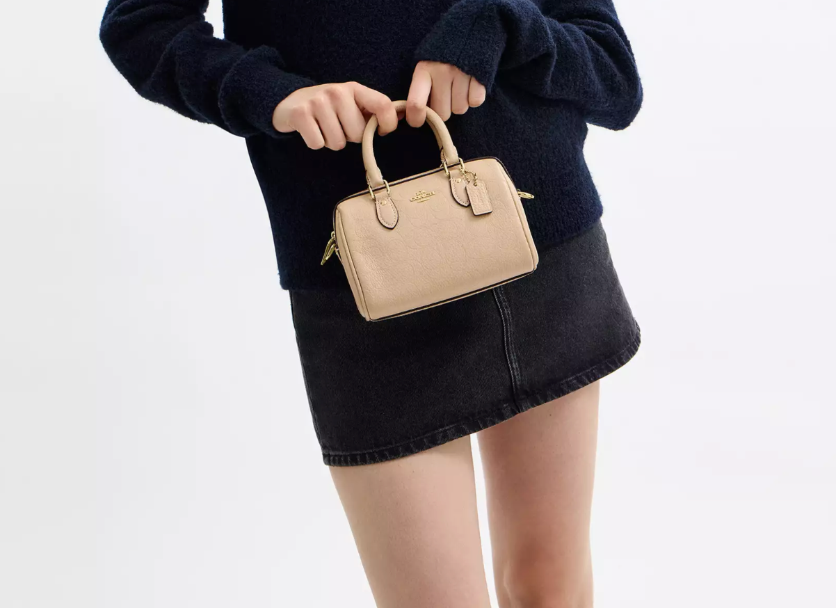 Coach Mini Rowan Crossbody Bag In Signature Leather