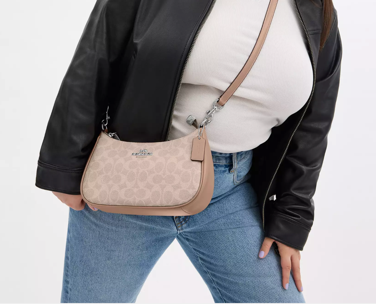 Coach Teri Shoulder Bag In Signature Canvas