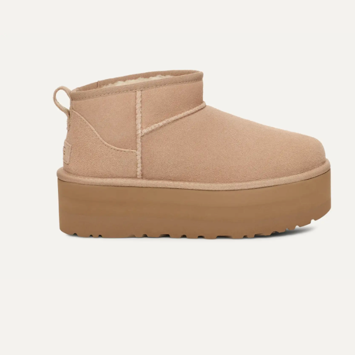 Women's Classic Ultra Mini Platform-Sand