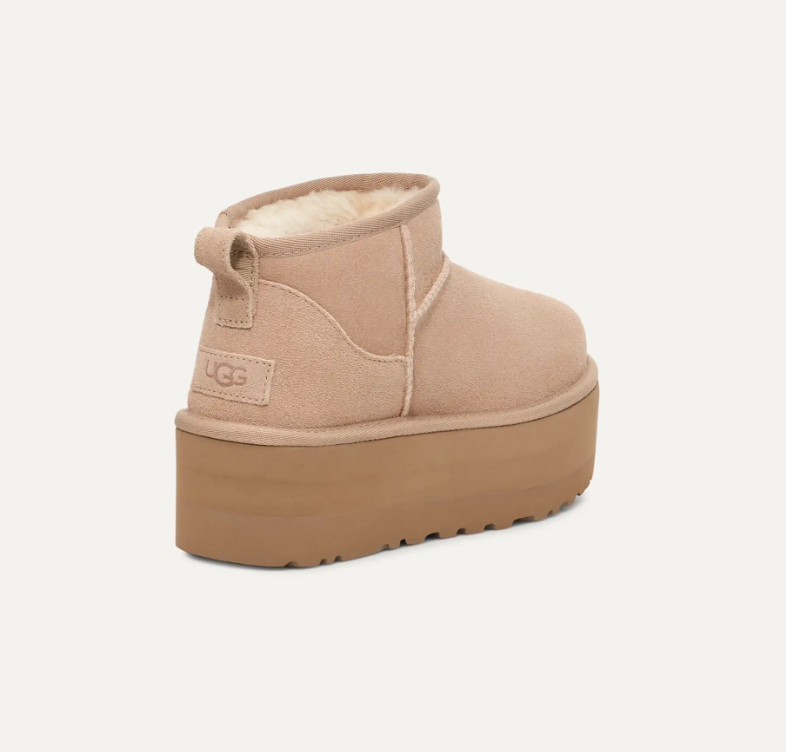 Women's Classic Ultra Mini Platform-Sand