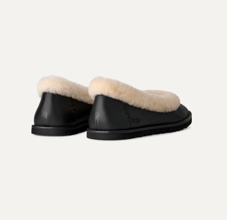 Women's Zora Leather Ballet Flat-Black