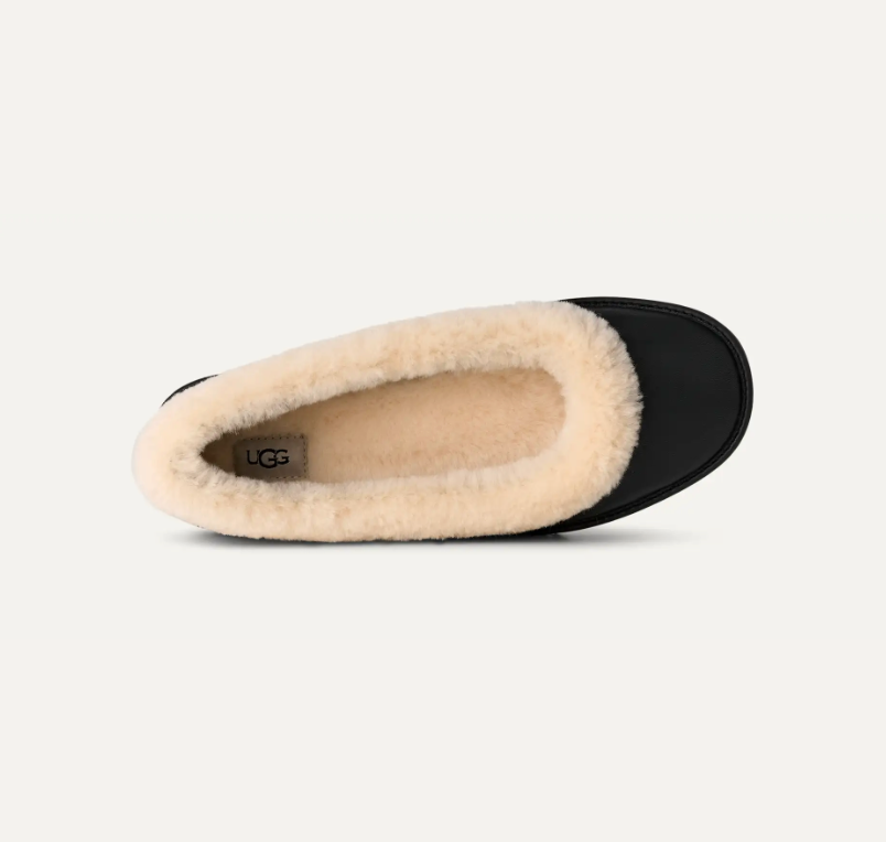 Women's Zora Leather Ballet Flat-Black