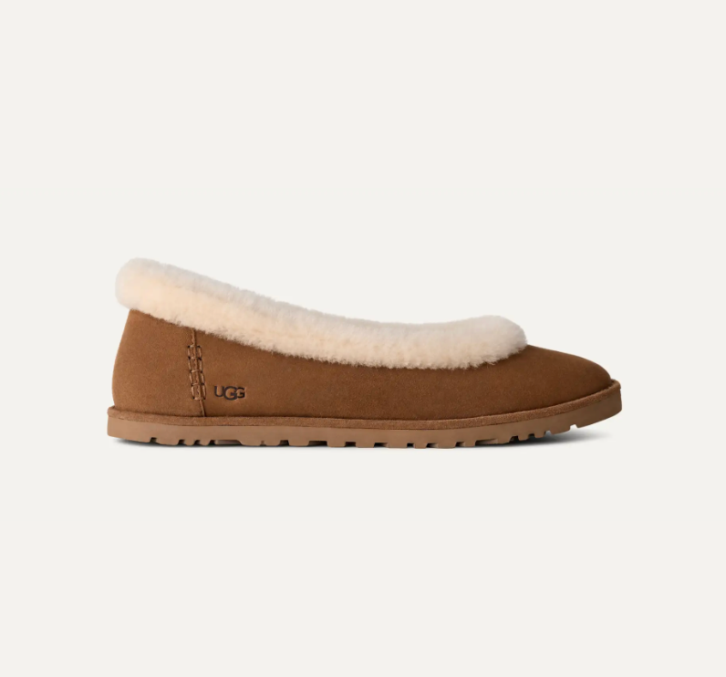 Women's Zora Ballet Flat-Chestnut