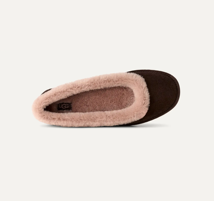 Women's Zora Ballet Flat-Dusted Cocoa