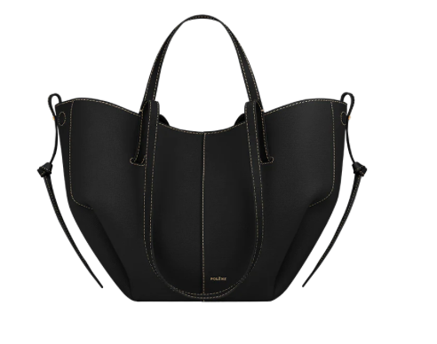Cyme Mini EDITION TEXTURED BLACK WITH ECRU STITCHING