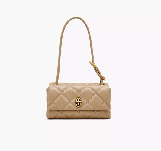 Marc Jacobs The Quilted Mini Dual Shoulder-Camel
