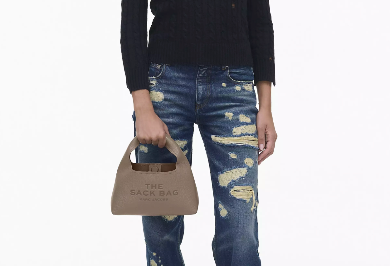 Marc Jacobs The Mini Sack Bag-Cement