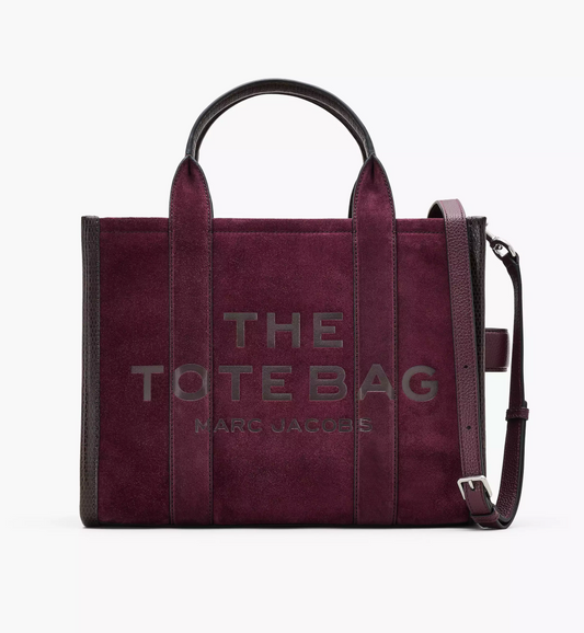 Marc Jacobs The Suede Medium Tote Bag-Dark Plum