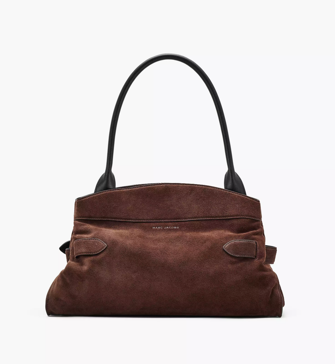 Marc Jacobs The Suede Dakota Satchel Bag-Dark Brown