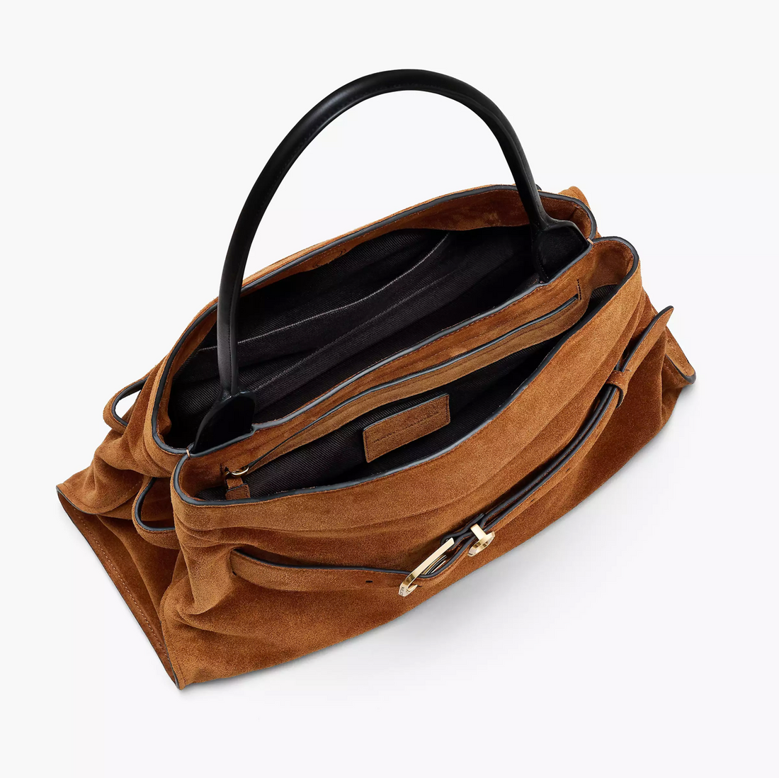 Marc Jacobs The Suede Dakota Satchel Bag-Copper