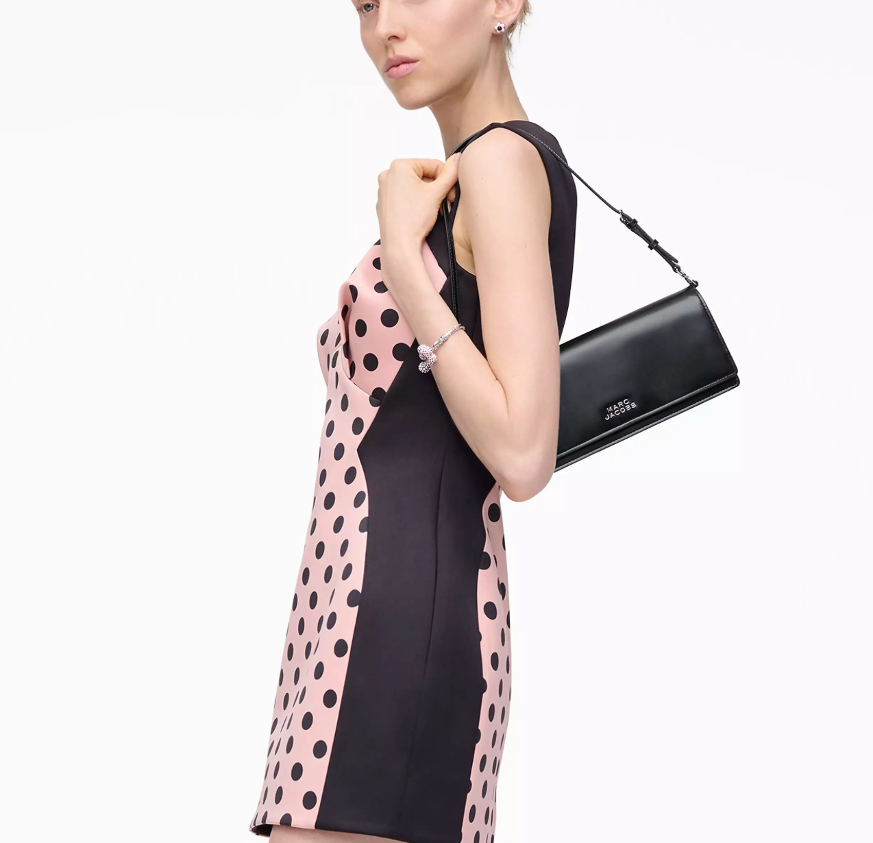 Marc Jacobs The Glam Mirror Shoulder Bag-Black