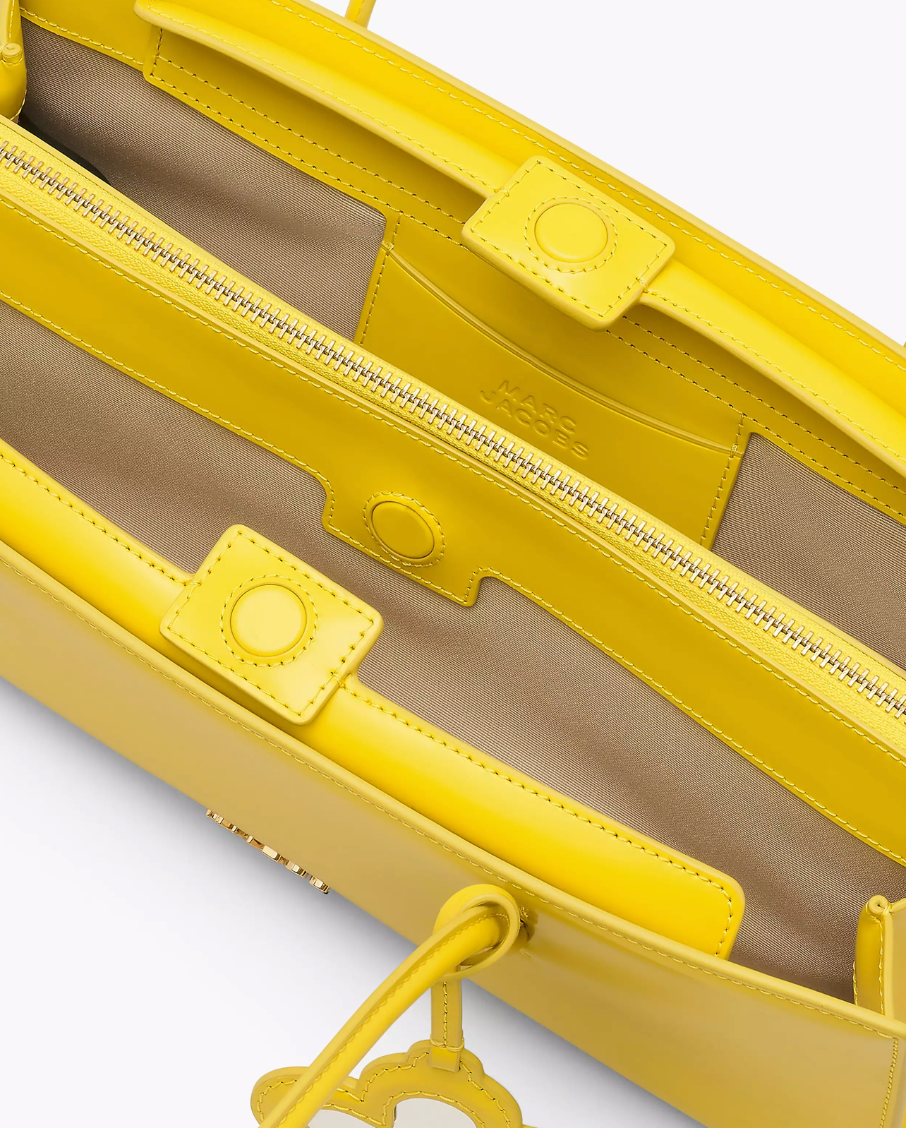 Marc Jacobs The Glam Mirror Satchel Bag-Joy Yellow