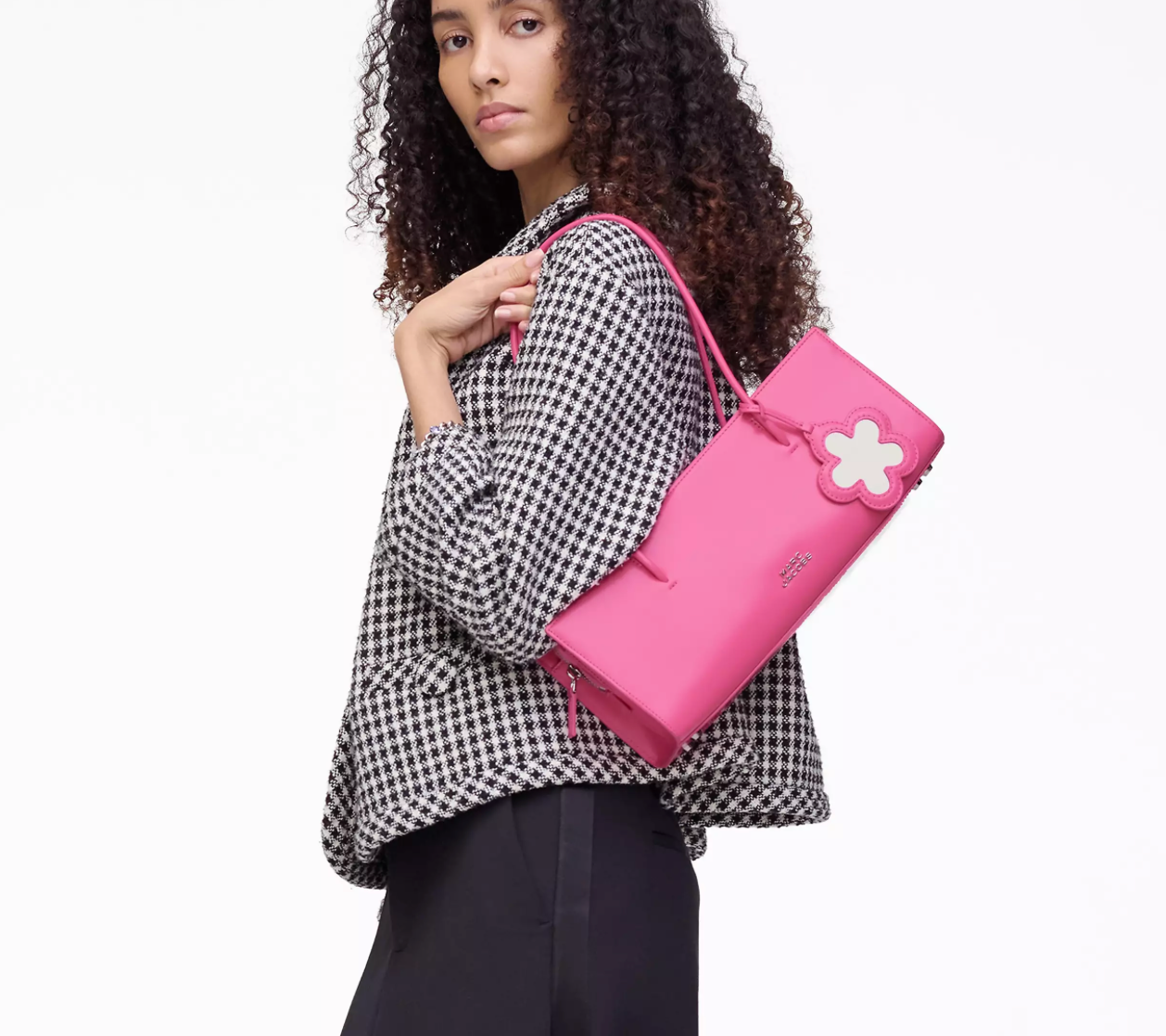 Marc Jacobs The Glam Mirror Satchel Bag-Bow Pink