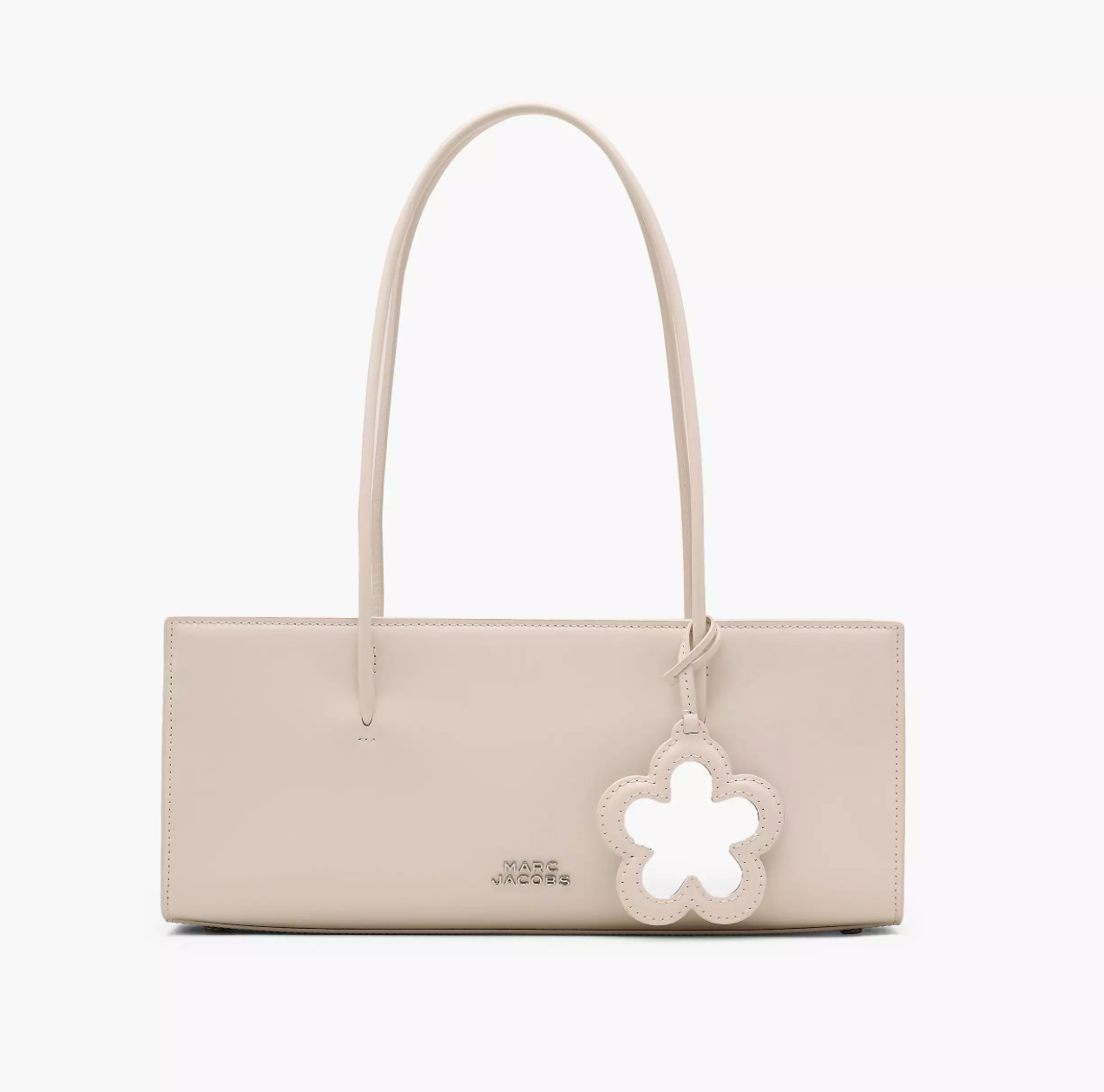Marc Jacobs The Glam Mirror Satchel Bag-Cotton White