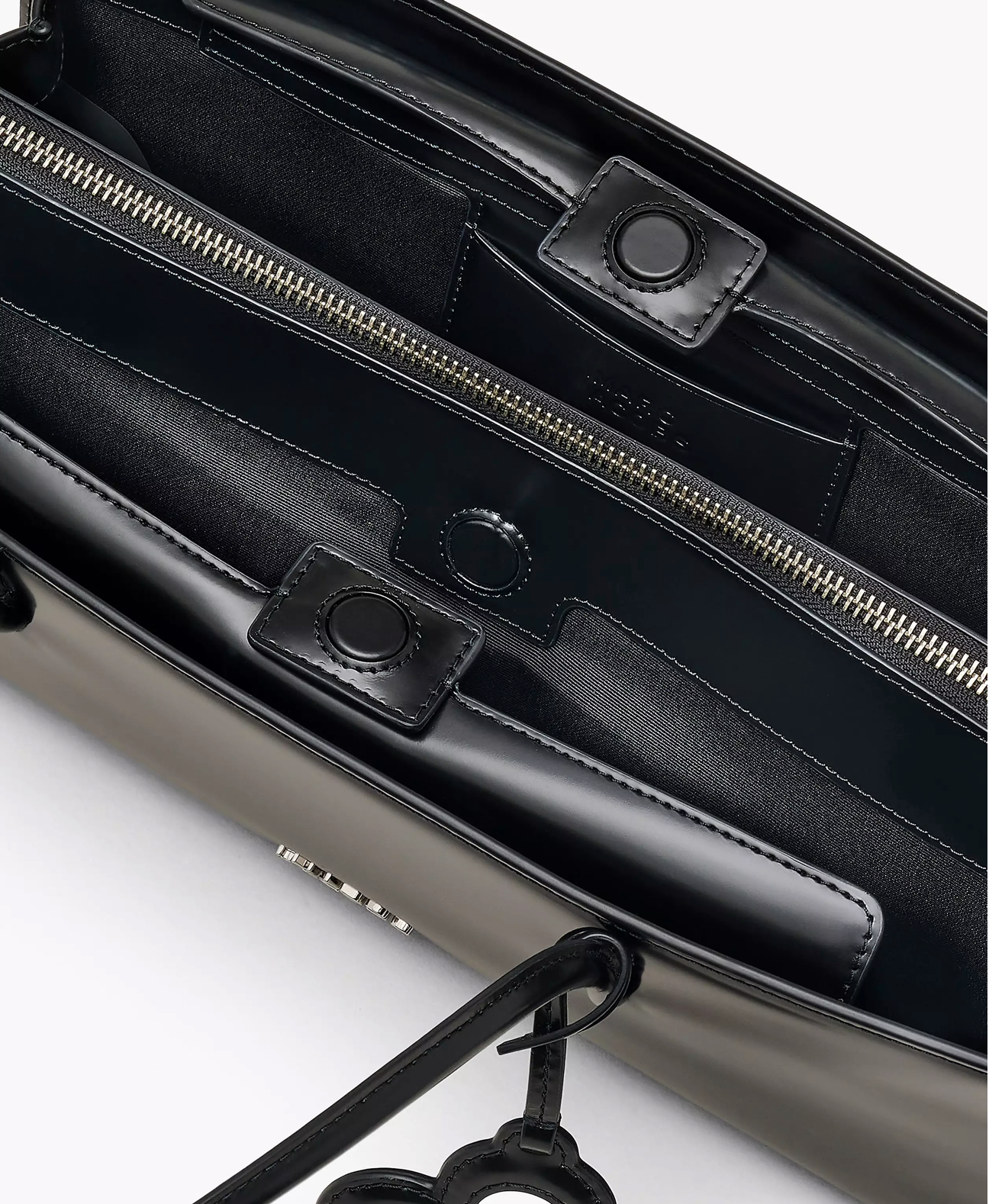 Marc Jacobs The Glam Mirror Satchel Bag-Black