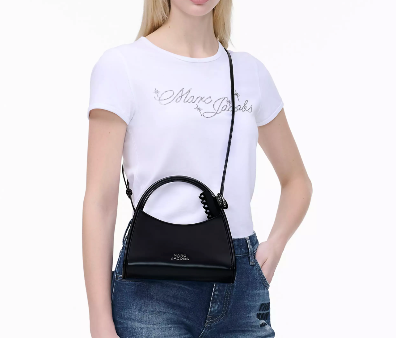 Marc Jacobs The Claw Clip Crossbody Bag-Black